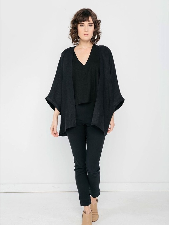 Elizabeth Suzann Jackets & Blazers - Elizabeth Suzann Emma Kimono, OS, Black
